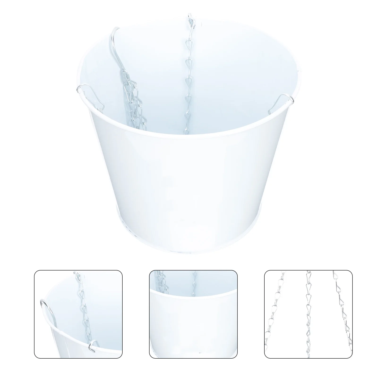 

Creative Hanging Iron Pot Mounted Space-Saving Decorative Flowerpot For Home Balcony Wall Holder Multi-Function Flower Container