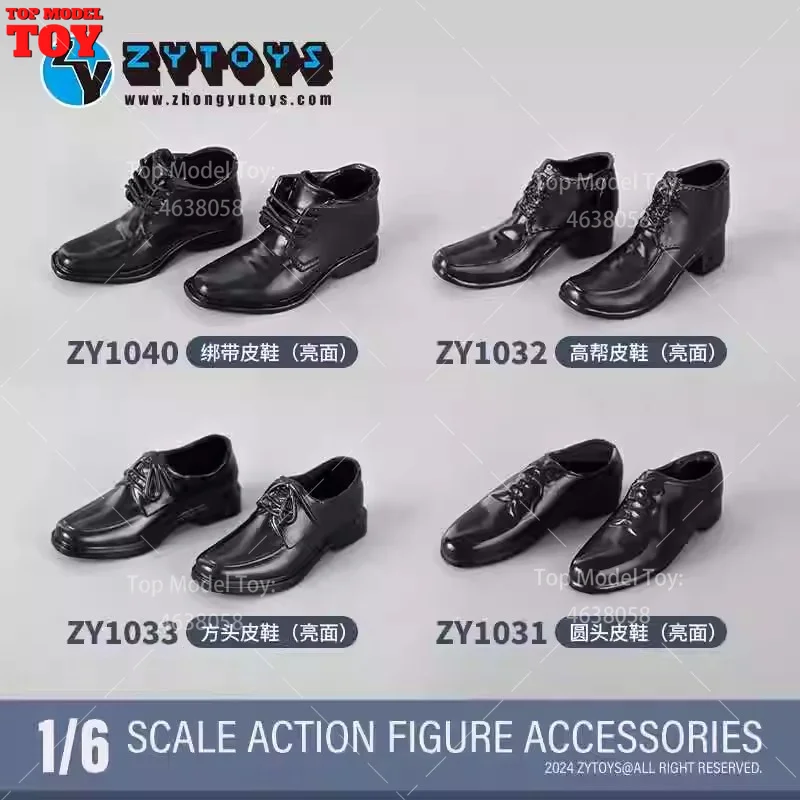 ZYTOYS ZY1031 ZY1042 ZY1043 1/6 Zakelijke Lederen Schoenen Accessoire Model Fit 12 '' Mannelijke Soldaat Action Figure Body Poppen speelgoed