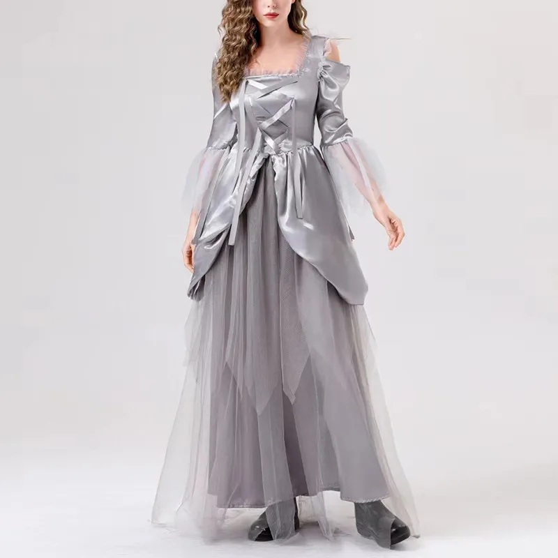 السيدات loween تأثيري الزفاف الدكتور ثوب طويل حفلة تنكرية الكرة مرحلة الأداء زي المرأة العرقية الصينية التقليدية...