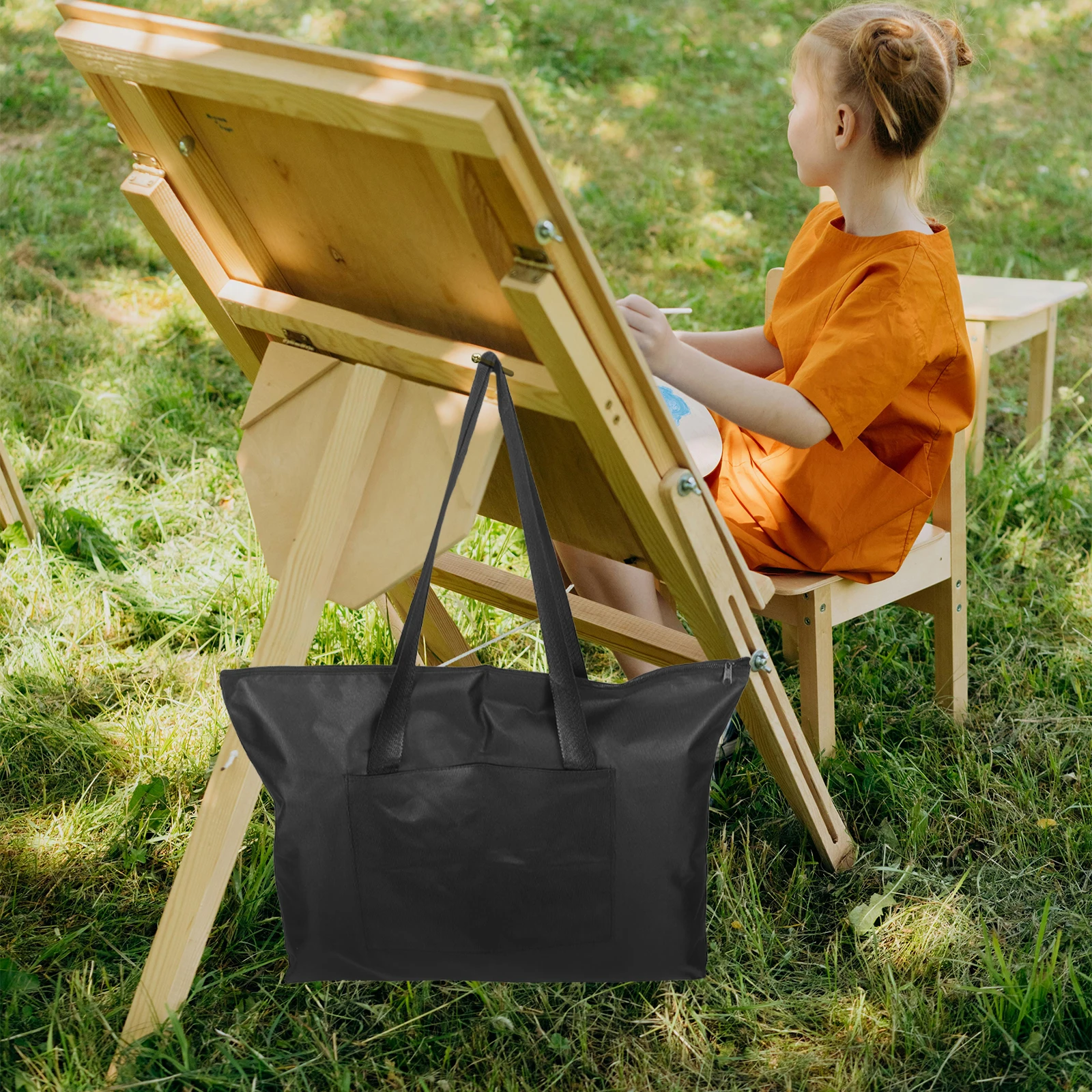 

Artist Portfolio Bag Large Capacity Drawing Board Carrier Art Supply Organizer Canvas Tote Folder for Artwork Man Woman Kids
