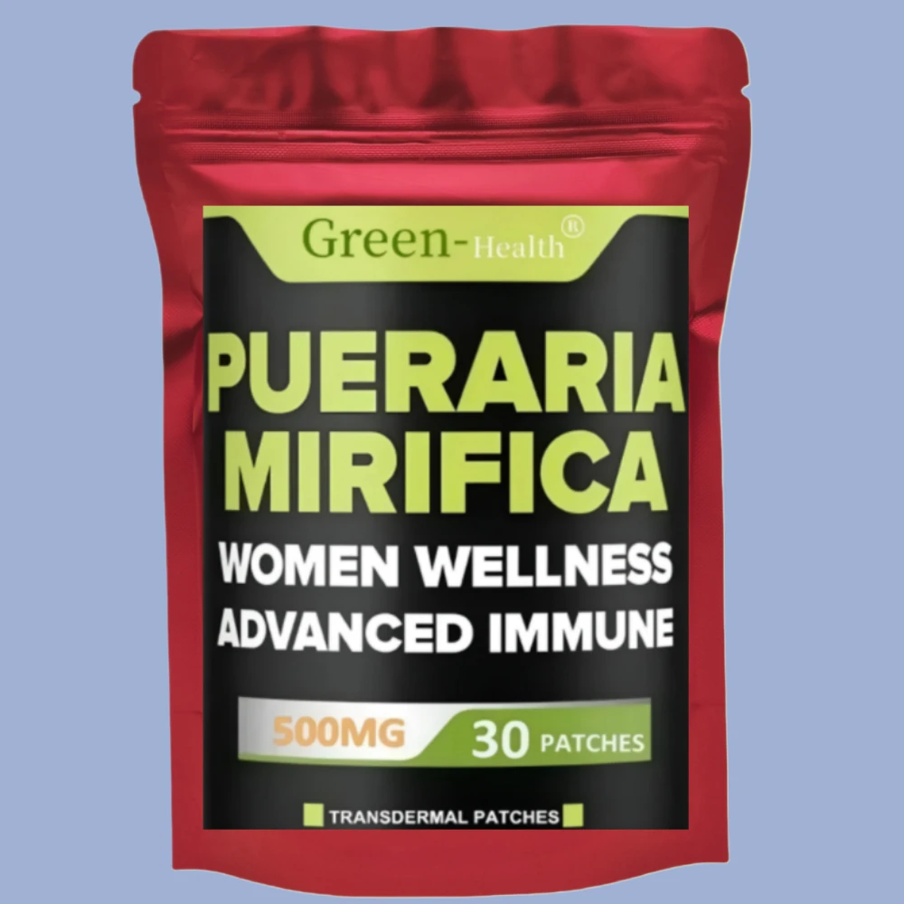 Pueraria Mirifica Transdermal Patches 30 Count Natural Wellness Support for Women's Health Boosts Immune System & Energy Levels