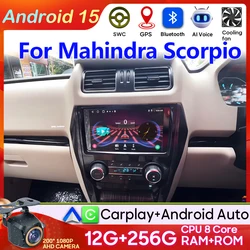 Android 13 Voor Mahindra Scorpio 2015 Stereo Multimedia Head Unit Gps Bt Carplay Android Auto 2din Auto Radio Speler 4G 2K Dvd