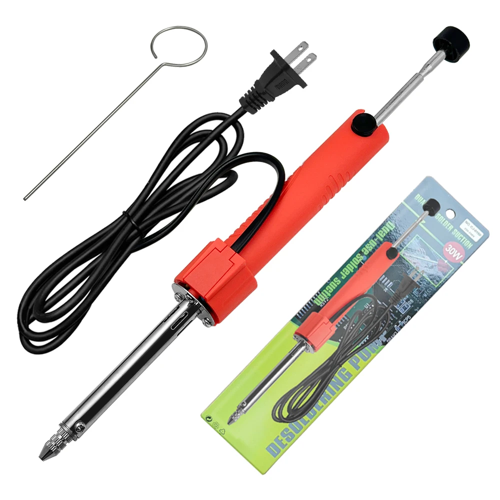 LF 30W elektrothermischer Lötsauger Schweißen Vakuum Entlötpumpe/Lötkolben/Entfernung Lötkolben Stift Schweißreparaturwerkzeug