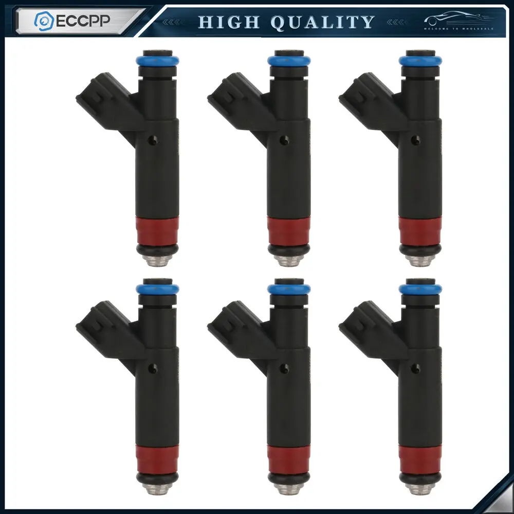 

6 Fuel Injectors For Jeep TJ Wrangler Rubicon 4.0L 2005-2006 FJ735