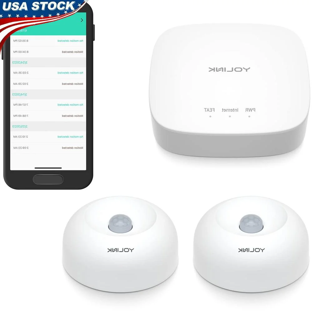 Detector de sensor de movimento inteligente alcance sem fio longo alexa ifttt app assistente 1000ft alcance detecção assistente casa quintal segurança