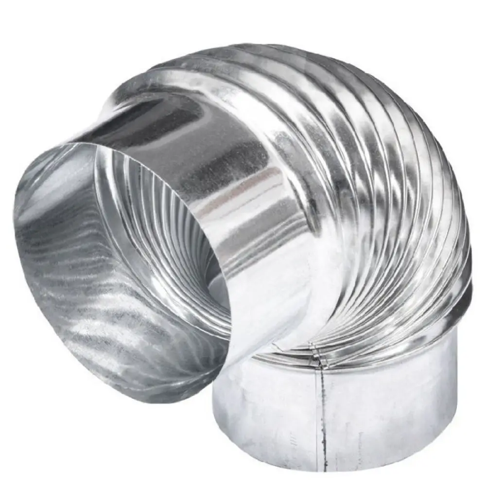 Stainless Steel Chimney Tee Pipe Exhaust Vent Ducting For Commercial Wood Burning Stove Boiler Heating Pipe System