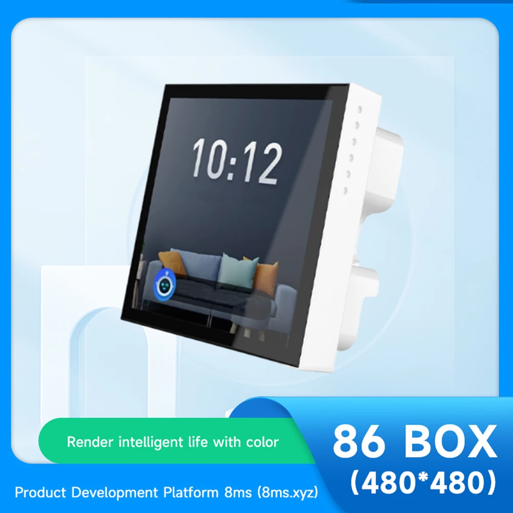 4inch ESP32 S3 Touchable Screen Wet Temperature Sensing 86 Smart Control Panel Bluetooth-Compatible Full Touch Screen Widely Use