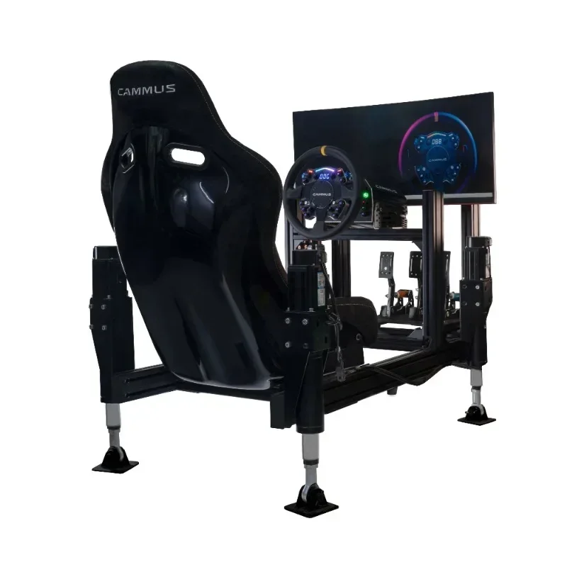 CAMMUS Racing Simulator Accessoires F1 Game Cockpit Zitbeugel Aluminium Gamingstoel met Scherm Stuurwielstandaard