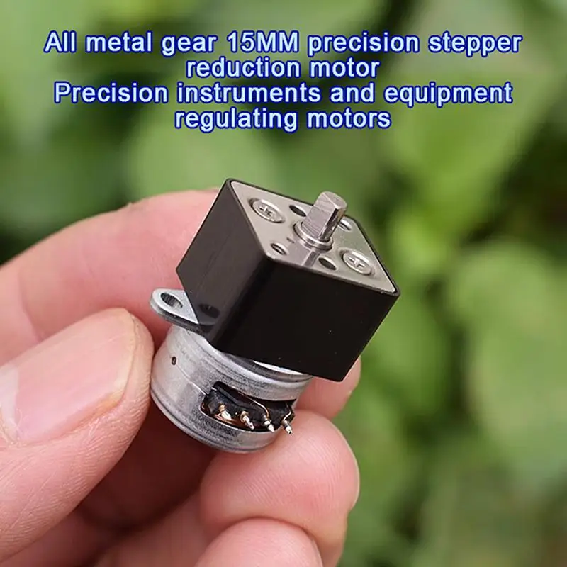 2026 NEW 15BY Mini 15mm Gear Stepper Motor 2-Phase 4-Wire Full Metal Gearbox Micro Stepping Motor Robot Model DIY Accessories