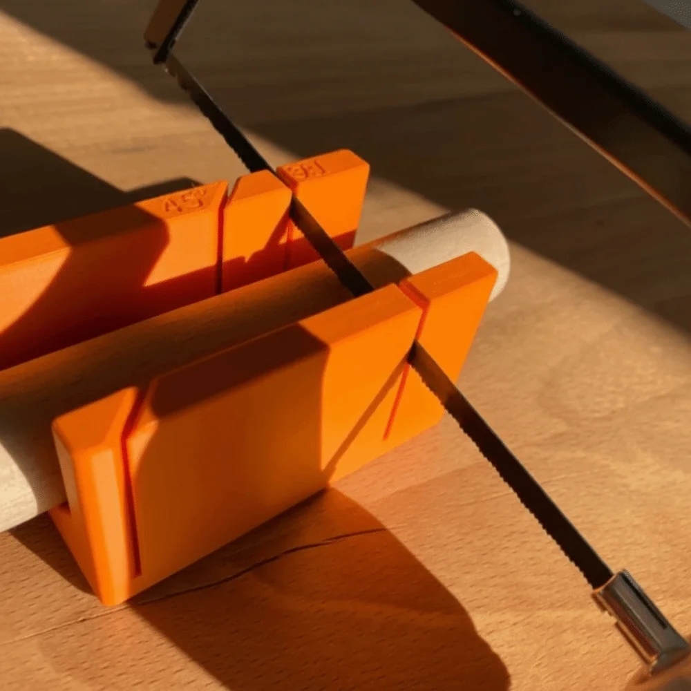 

Lightweight Woodworking Mitre Box 45 Degrees 90 Degrees Miter Box Preset Cutting Clamping Precision Miter Box Woodworking