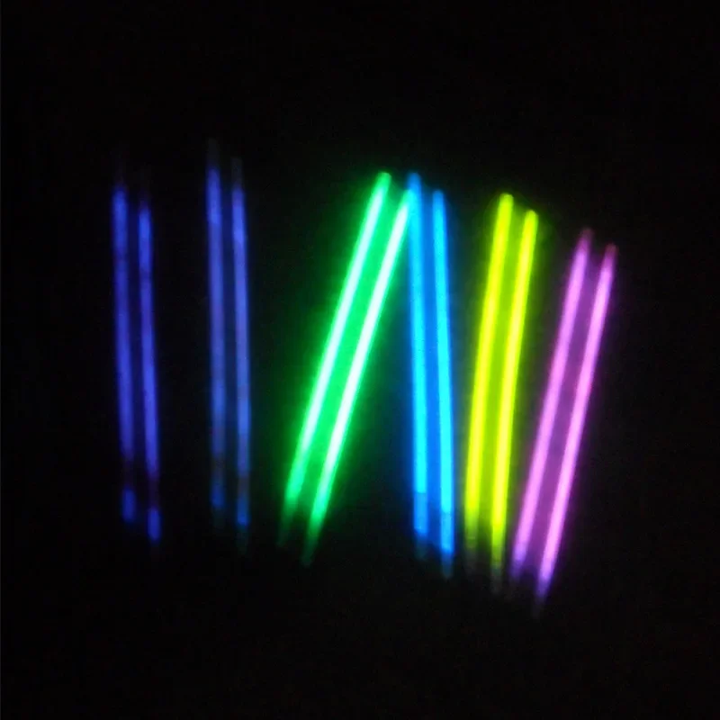 100Pcs Christmas Party Neon Glowstick Light Stick เด็กตลกของเล่นเรืองแสงใน Dark สร้อยข้อมือเรืองแสงของเล่นสำหรับเด็ก