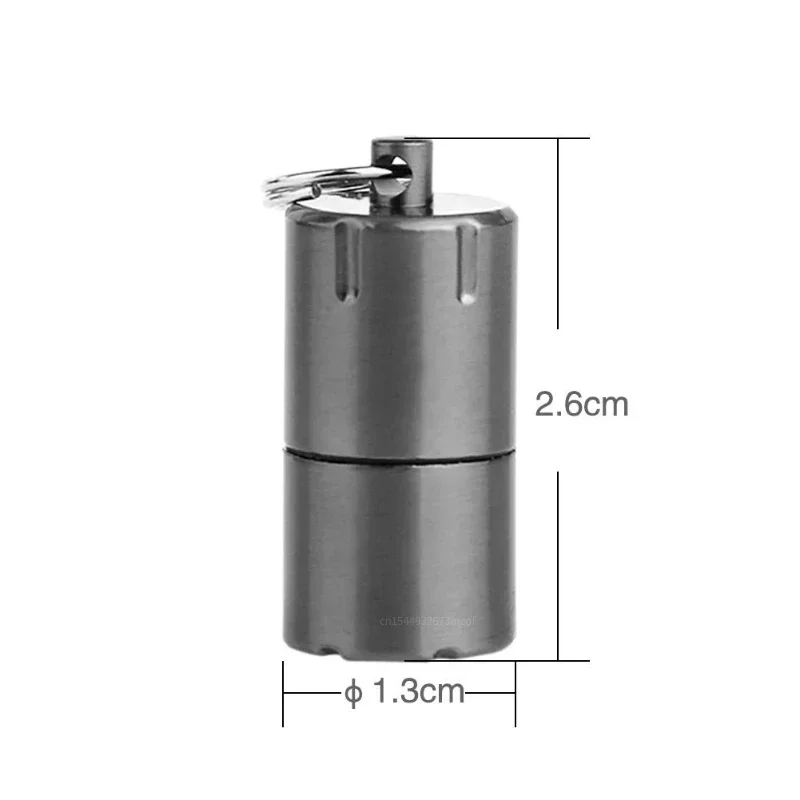 Mini Keychain Retro Kerosene Lighter Diesel Waterproof Portable Cigarette Lighter Gift Survival Tool  Gadgets for Men