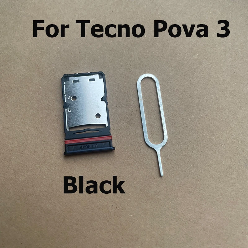 For Tecno Pova 3 SIM Card Tray Slot Holder Adapter Socket Repair Parts