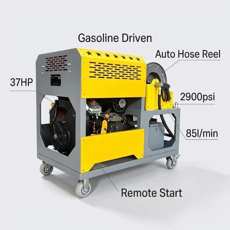 High Pressure Industrial Pipe Cleaning Machine Easy Operator Control For Power Plant Pipe Cleaning Factory Direct Manufacturer