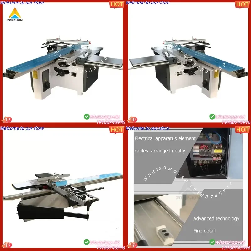 2026Hot Woodworking Plywood Saw Cutting Machine Wood Sliding Table Panel Saw