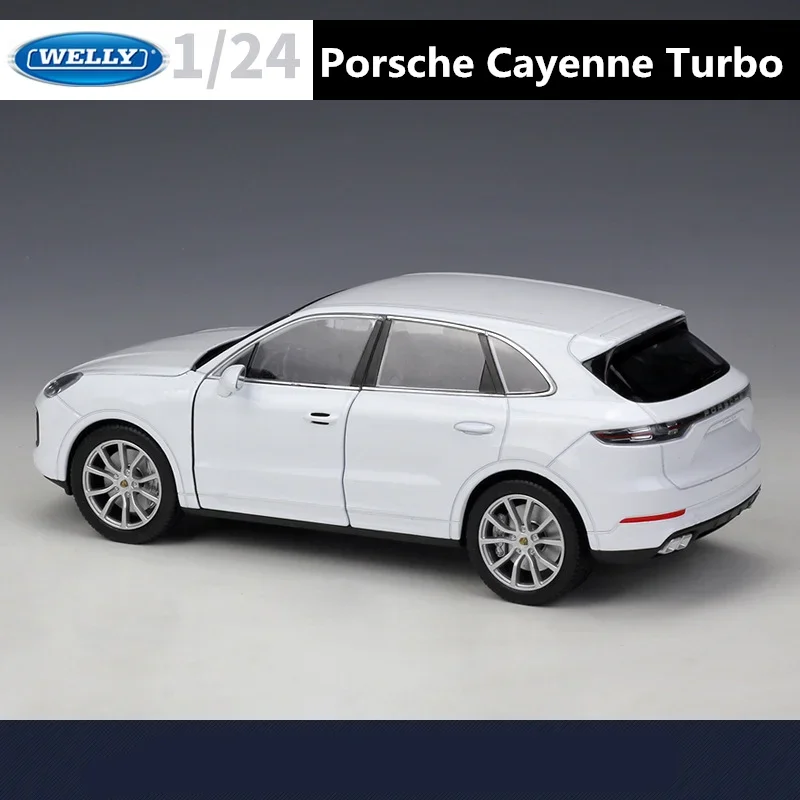Welly 1:24 porsche cayenne suv liga modelo de carro diecasts metal veículos de brinquedo modelo de carro alta simulação coleção presentes