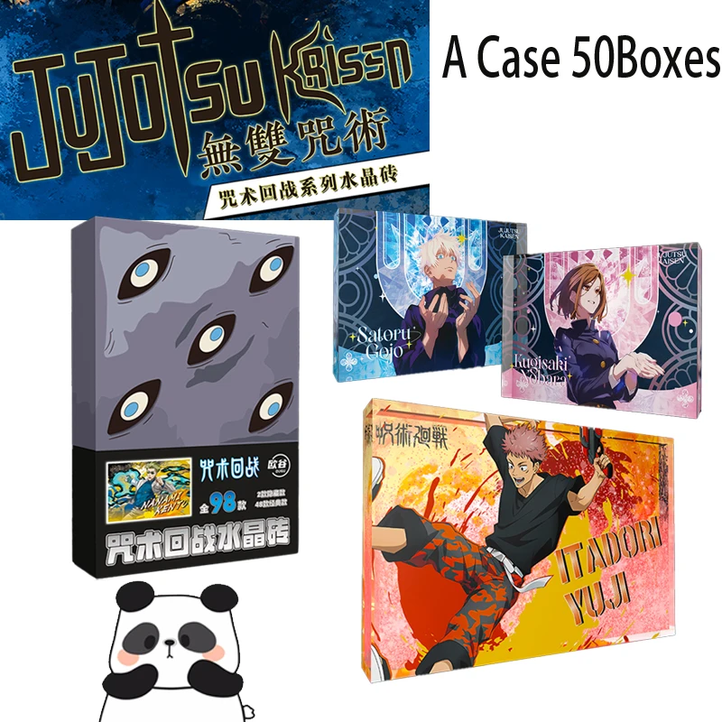 Jujutsu Kaisen Crystal Brick Collection Card Hobby Game CCG Card Gojo Doujin Booster Box Children Toy Birthday Gifts