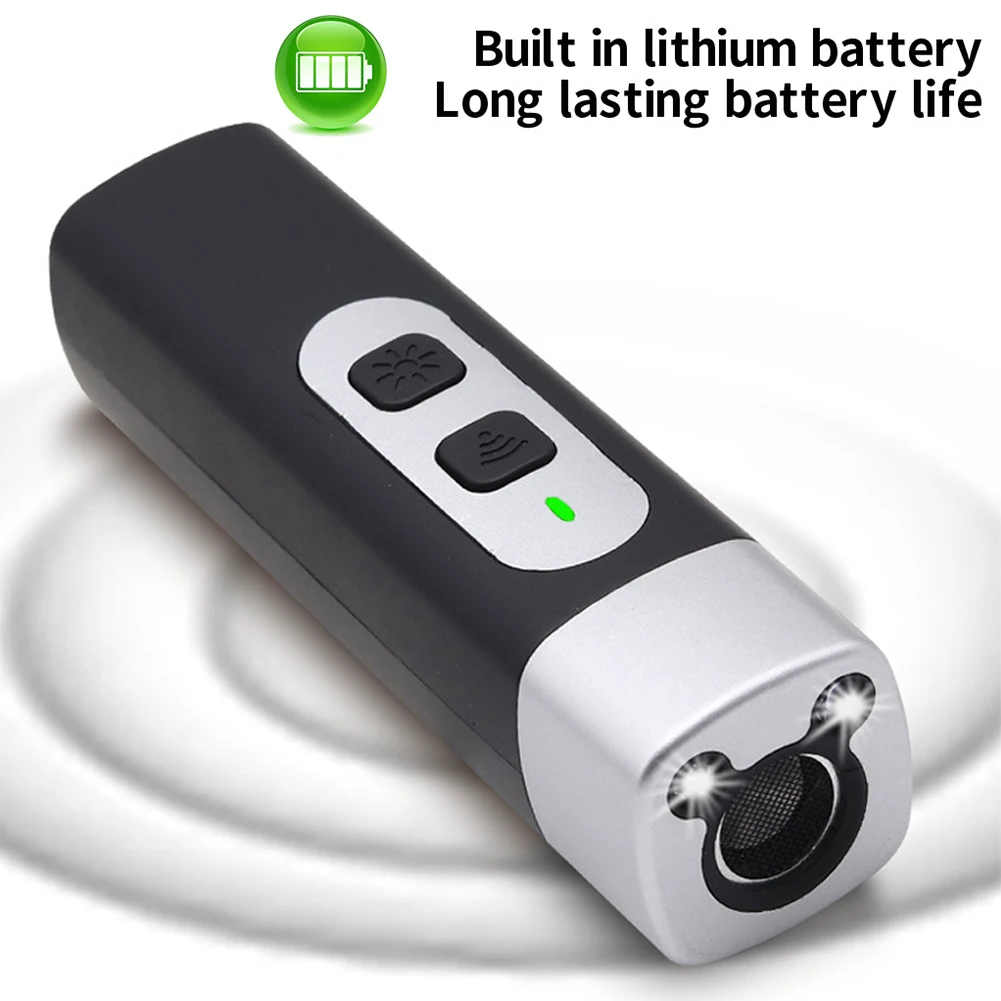 800mAh Anti Barking Device Single Press Ultrasound Flashlight Portable Dog Bark Deterrent Device for Dog Training Tool