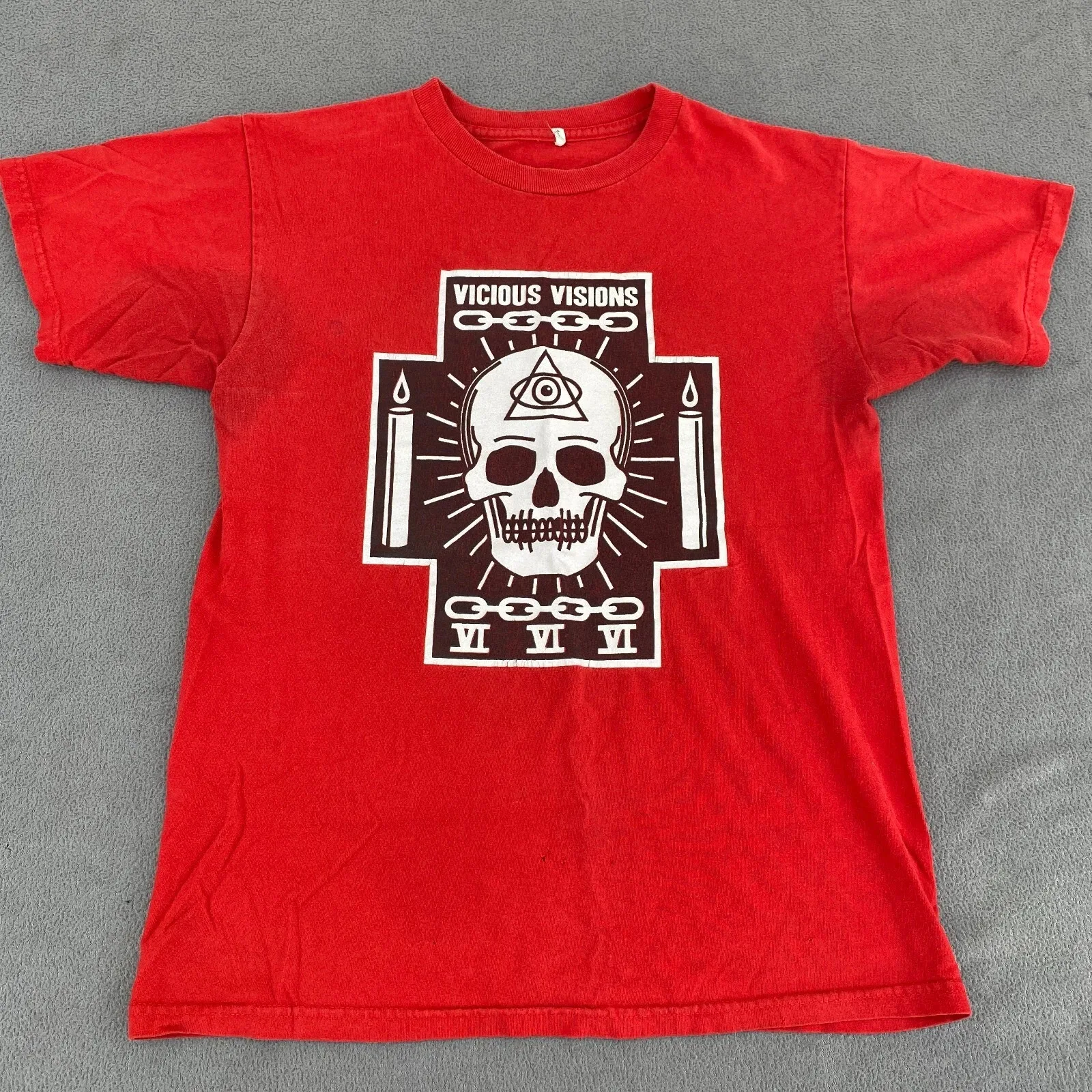 Vicious Visions Band Red T Shirt All Size S to 5Xl