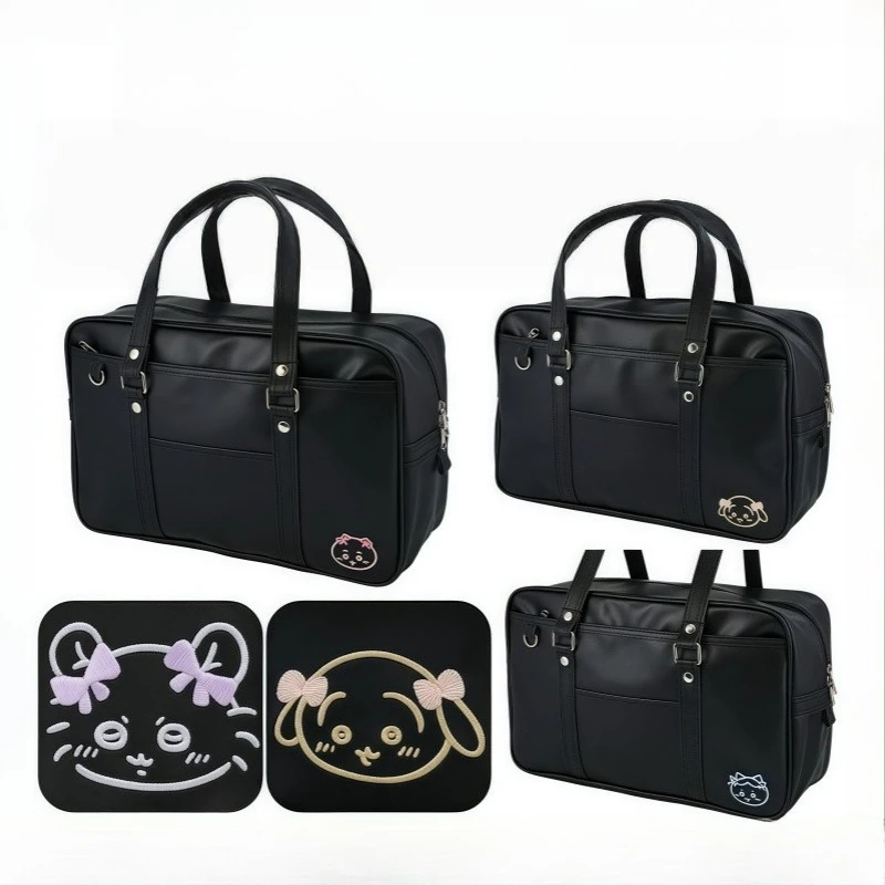 Alternative view of Bolsa de Mano Grande con Diseño de Chiikawa 2026, Inspirada en el Uniforme JK, para Uso Diario Escolar, Anime Kawaii, Dibujos Animados, Usagi Hachiware