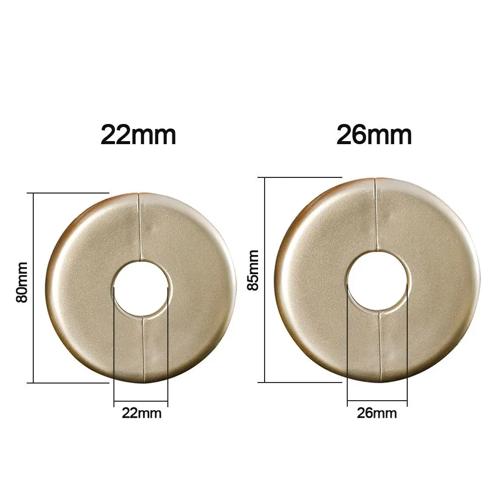 Faucet Decorative Cover ABS Pipe Wall Covers Faucet Decor Flange Cover Chrome Wall Flange Shower Kitchen Faucet Accessories