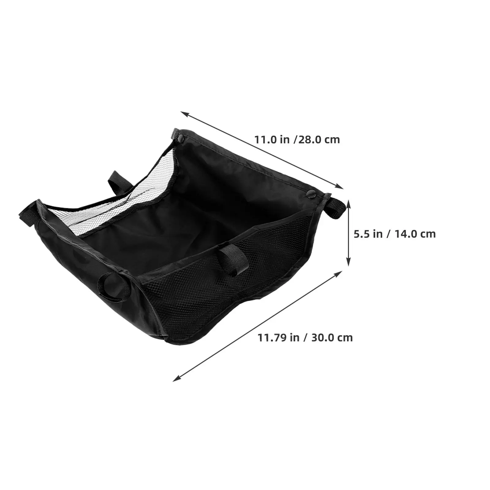 2Pcs Universal Stroller Storage Basket Breathable Mesh Material Underseat Organizer for Baby Essentials on The Go Convenient