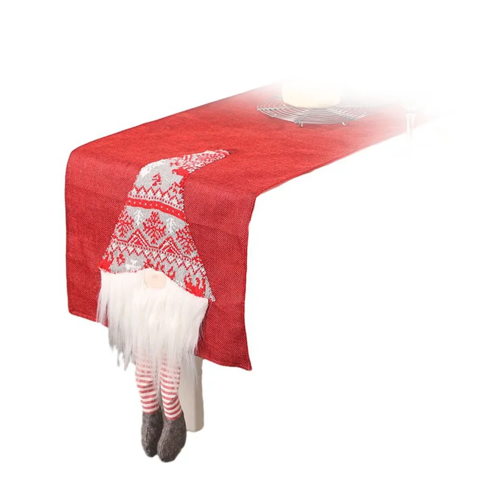 Transform Your Dining Room with a Red Christmas Table Runner Add Elegance to Your Memorable Celebrations (131 characters)