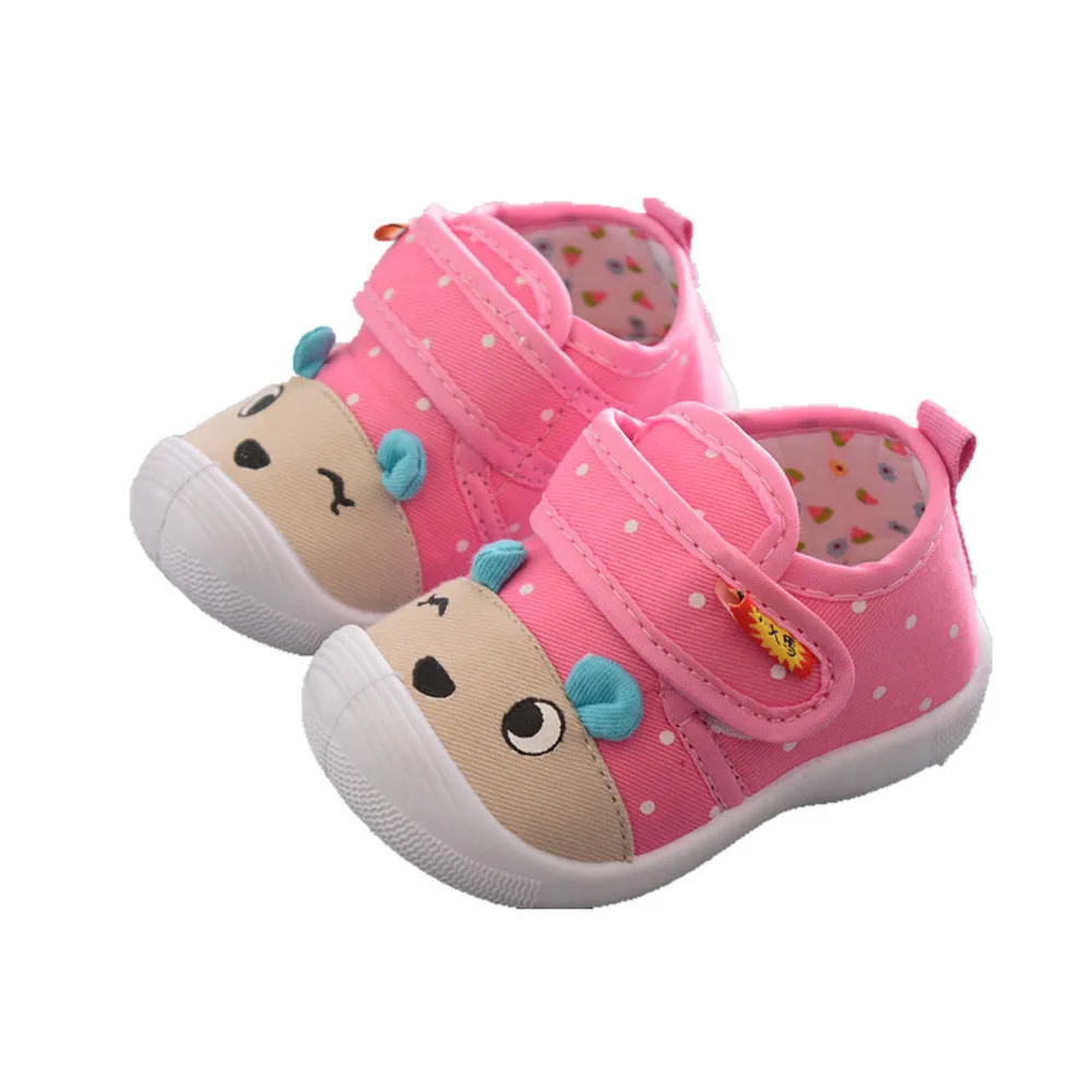 Nieuwe Infant Kids Baby Jongens Meisjes Cartoon Anti-Slip Schoenen Zachte Zool Piepende Sneakers Babyslofjes Chaussures Bebe Fille