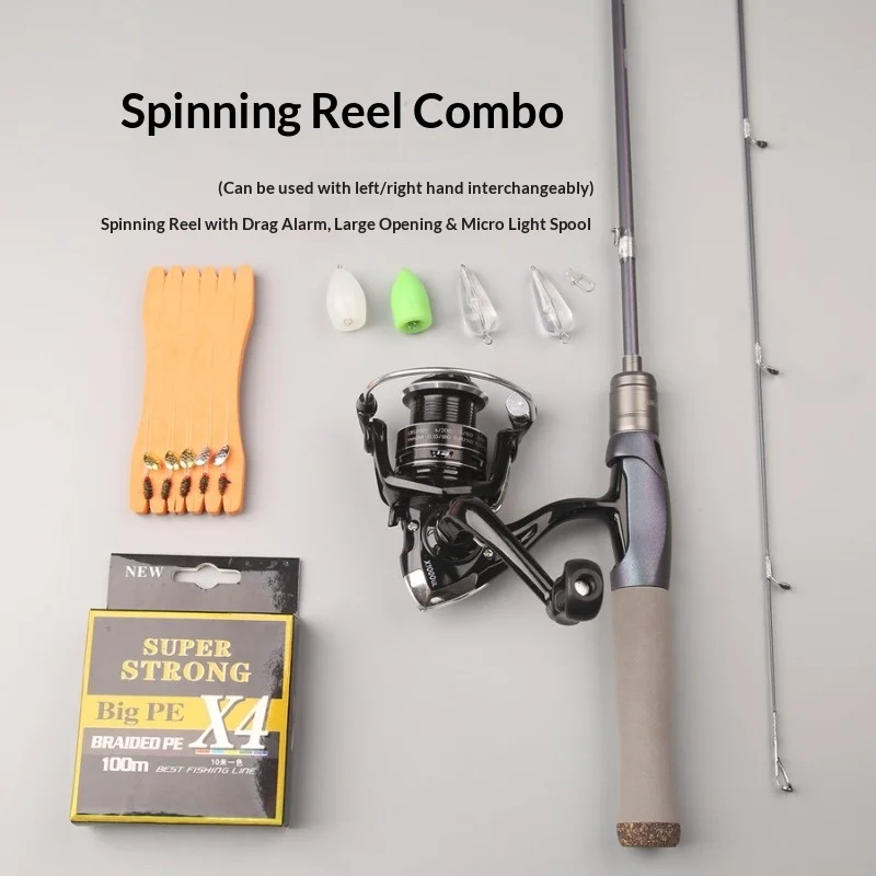 

New Ultralight Soft Lure Rod Set Complete Kit Spinning Water Drop Handle Fishing Rods Wand Fishing Rod Fishing Accessories