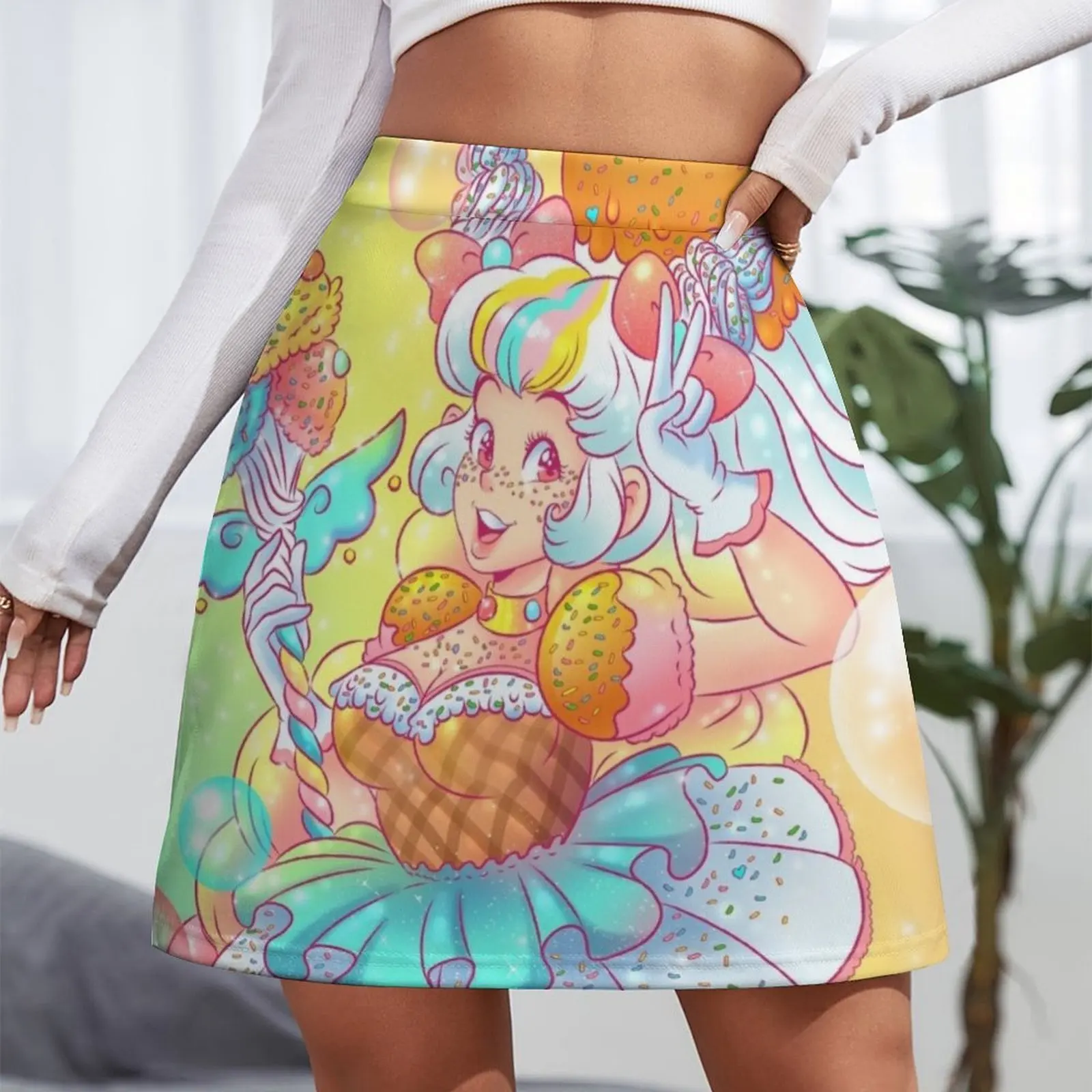 Ice Cream Magical Girl Mini Skirt night club outfits fairy grunge korean ladies summer clothes for woman Mini Skirt