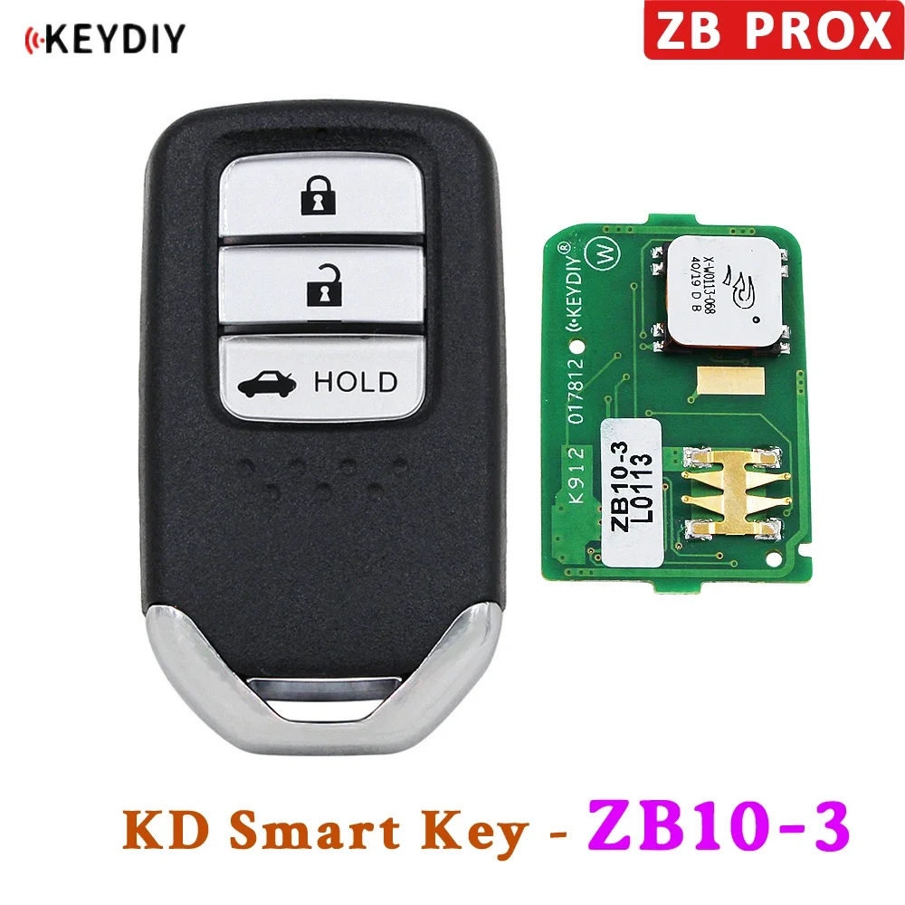 KEYDIY Universal KD Smart Key ZB Series ZB10-3 ZB10-4 ZB10-5 for KD-MAX KD-X2 Car Key Remote Fit More than 2000 Models for Honda