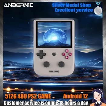 ANBERNIC RG405V Portable Console 4 inch IPS Touch Screen HDMI Tiger T618 Android 12 64-bit GameSupport OTA Update PSP PS2 Games