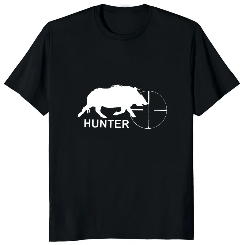 WILD BOAR HUNTINGS SHOOTING T-SHIRT Fashion Casual Streetwear Male T Shirt New Hipster Harajuku Style Loose Soft Couple Clothes