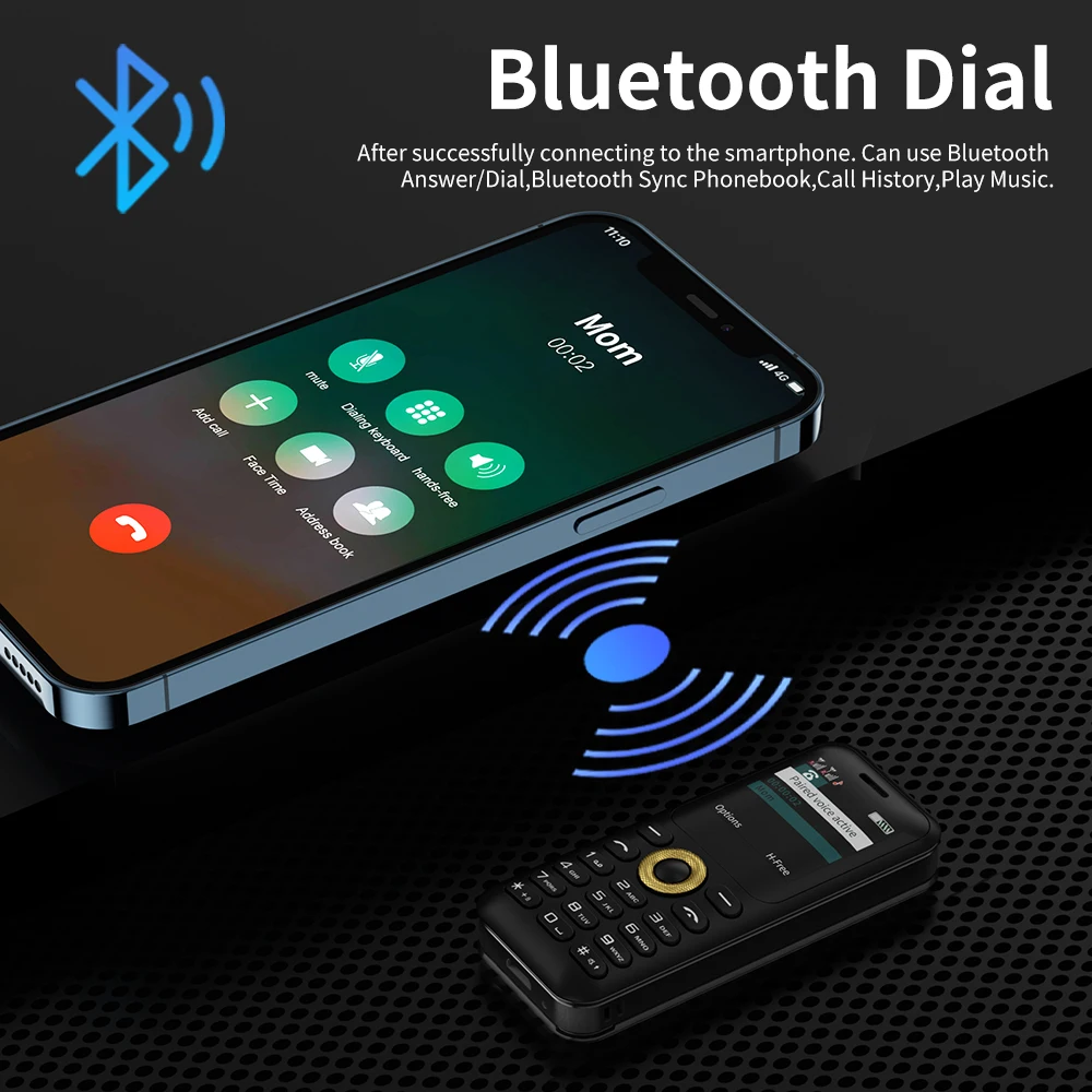 SERVO L8 Mini Laser Indicator Mobile Phone Bluetooth Dialing Magic Voice Blacklist Speed Dial 2 SIM 1.33