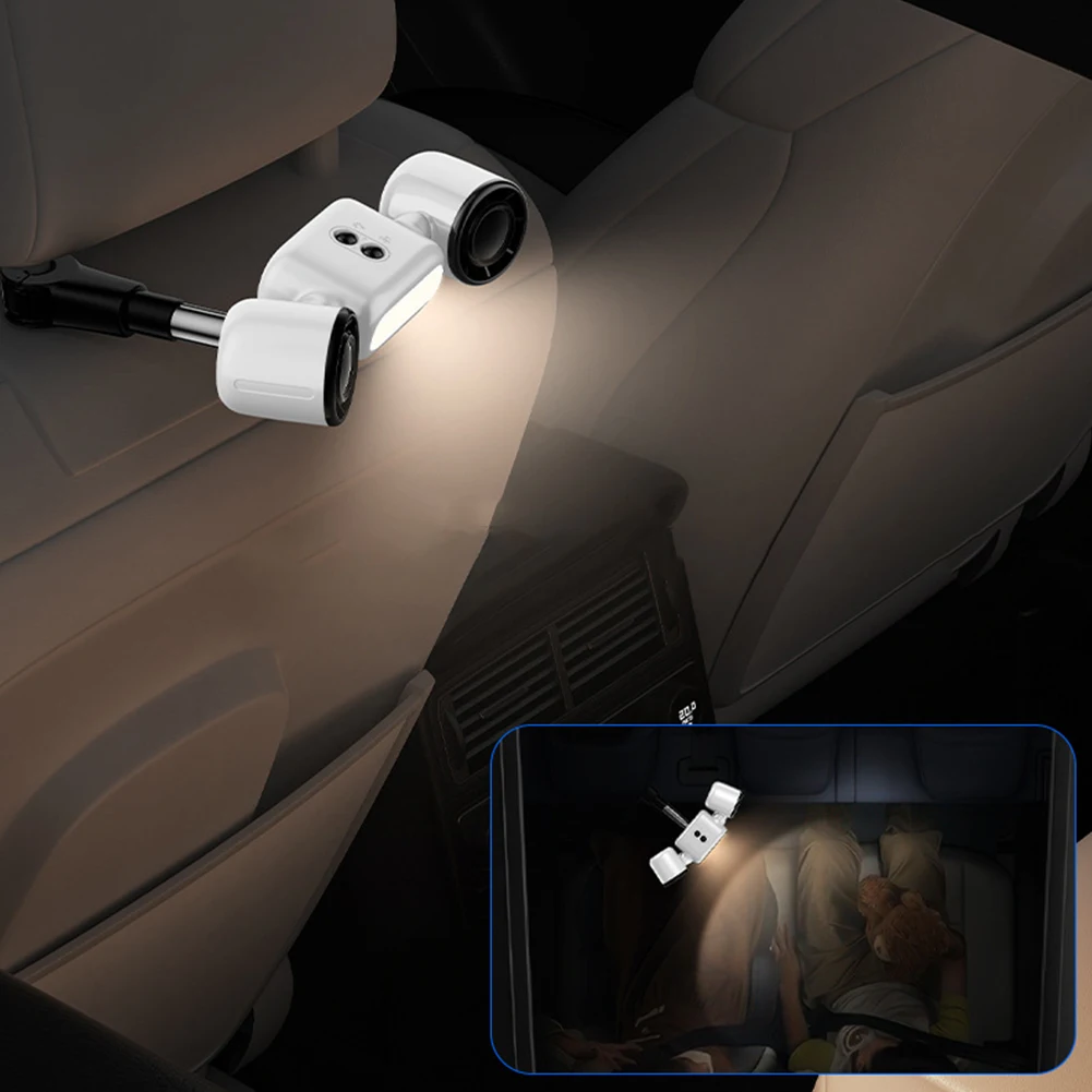 

Dual Head Car Cooling Fan with Extension Arm Car Seat Headrest Fan with LED Lights Cooling Backseat Fan for Vehicle SUV RV Trunk