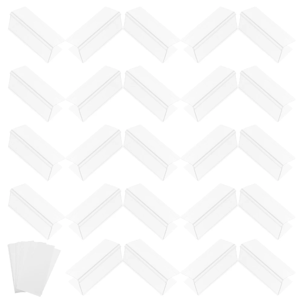

30pcs Label for Shelves Storage Bins Sign Storage Bins Label Holders Clips Display Wire Shelf Merchandise Tag Library Holder