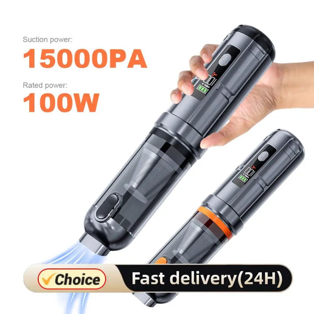 

Перезаряжаемый автомобильный пылесос 15000PA Беспроводная пылесос со сжатым воздухом высокой мощности с бесщеточным двигателем Ручной пылесос