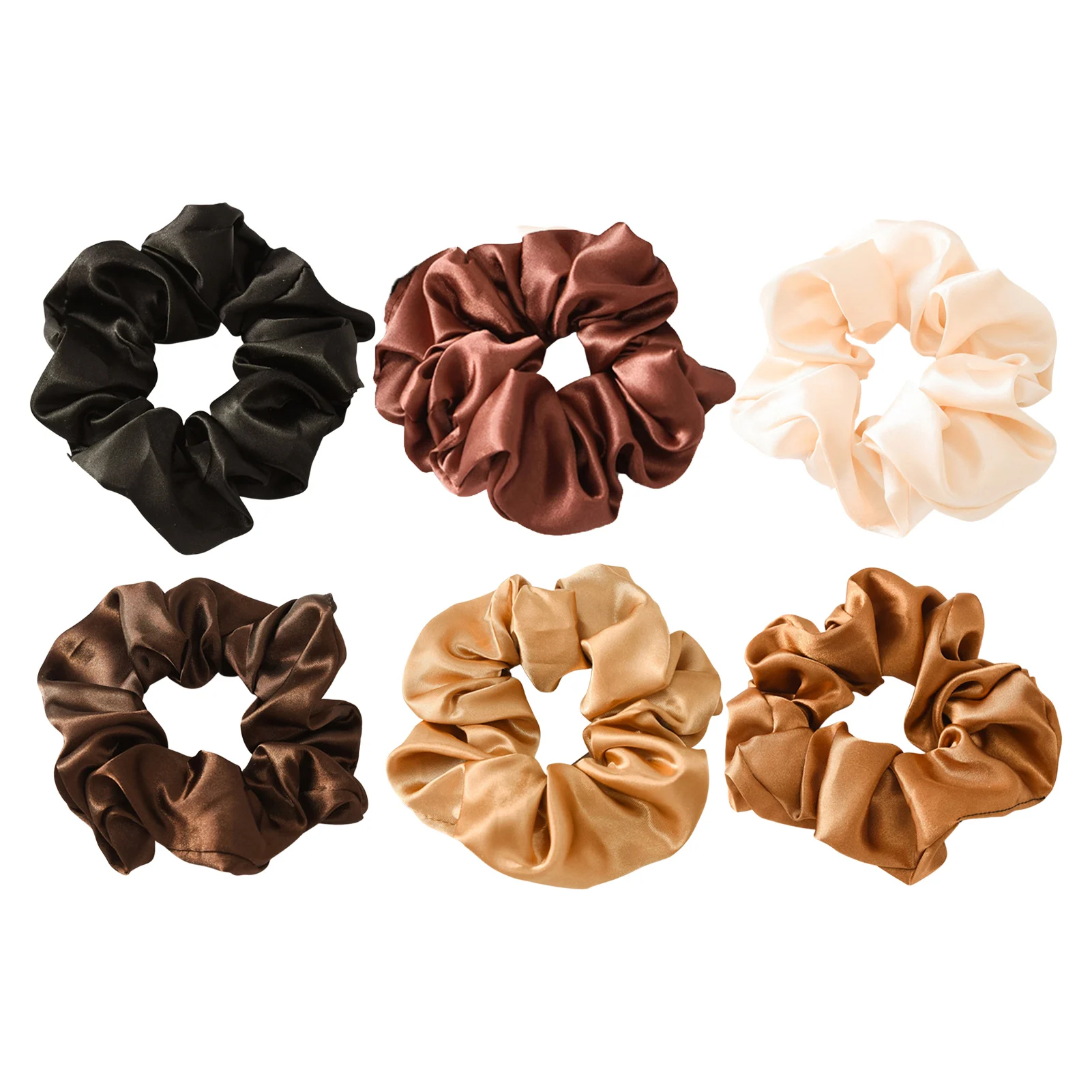 3.9 inch Women Silk Large Scrunchie Elastic Handmade Multicolor Hair Band Ponytail Holder Headband Hair Accessories