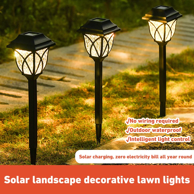 

2pcs Leds Solar Spotlights Outdoor Ip65 Waterproof Solar Spot Lights Brightness Adjustable For Garden Decor Backyard Driveway