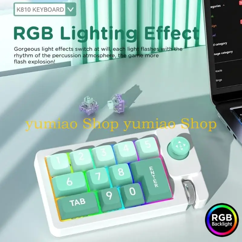 587B Professional Mechanical Gaming Keyboard with Joystick Control and Customization Customizable Keypads 12Keys