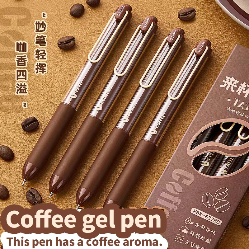 Aesthetic stationery supplies kawaii Stationery items offices accessories back to school coffee gel pens elegant pens