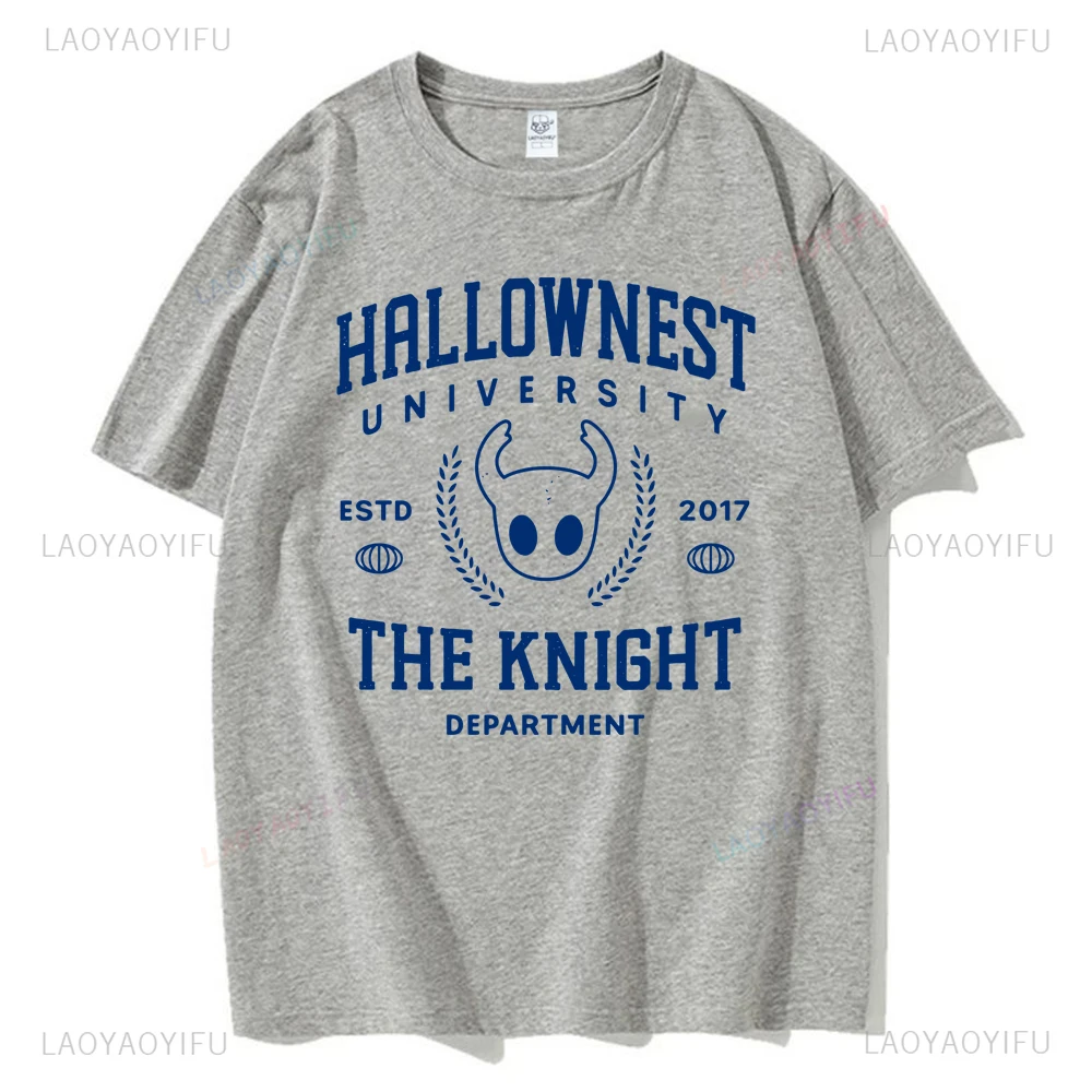 Man Games T-Shirts Hollow Knight Printed T Shirt Fashion Casual Boy Girls Unisex Kawaii Casual Round Neck Cotton Tshirt Tops image 3