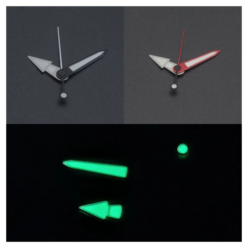 Green Luminous Pointer  For SKX007 SKX009 SPRD SPRE SKX Hands Men Mechanic Watch Parts NH35 NH36 Dial Components
