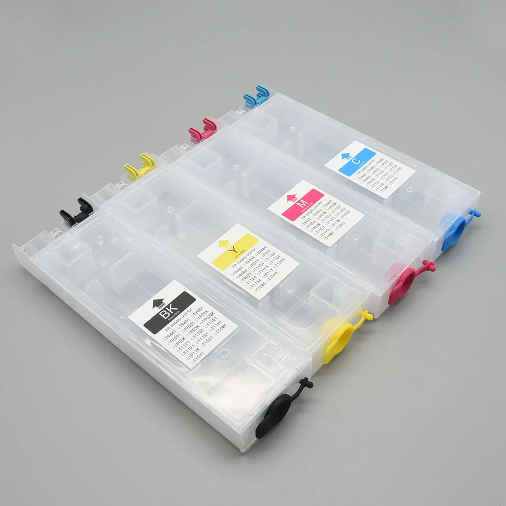 1 セット T9451-T9454 CMYK 詰め替えインクカートリッジエプソン WorkForce Pro WF-C5290 WF-5210 WF-5710 WF-C5790 BK CMY 320ml