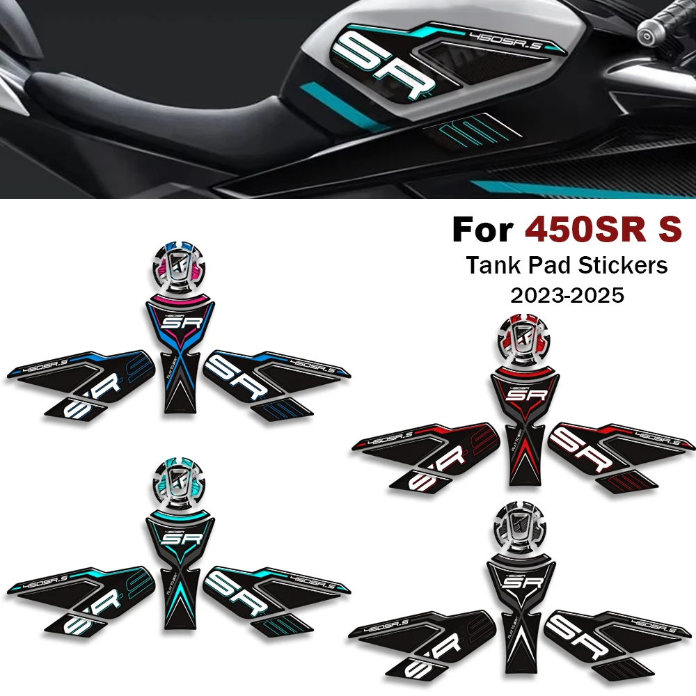 For CFMOTO 450SR S 450 SR 450SRS 2023 2024 2025 New Motorcycle Tank Pad Side Grips Knee Fuel Oil Kit Protection Stickers Decals