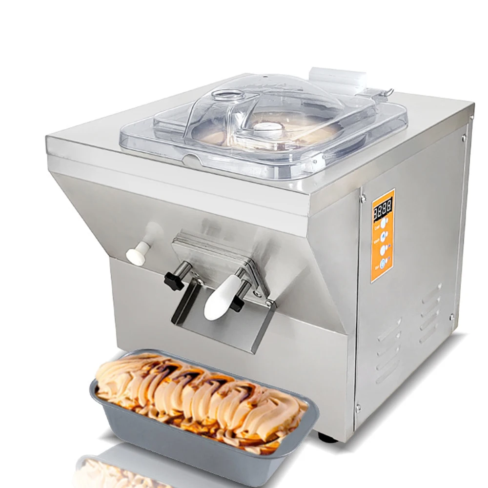 20L Commercial Hard Ice Cream Machine เดสก์ท็อปตุรกีอิตาเลี่ยน Maquina Fazer Sorvete สแตนเลส Maquinas Para Aser Helados
