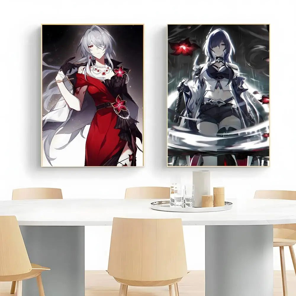 fantasy game H-Honkai Star Rail acheron Poster Wall Art Print Decorative Mural Home Decor Gift Unframed