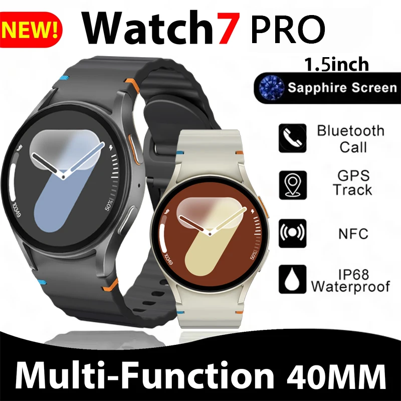 2025 New Men Smart Watch Galaxy Watch 7 Mini Waterproof GPS Tracking Smartwatch Health Tracker Bluetooth Call SmartWatch Women