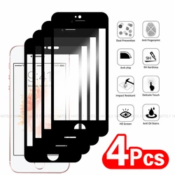 2/4PCS Tempered Glass For iPhone SE 2016 Screen Protector iPhone SE 2016 Full Glue Cover Screen Glass Phone Film iPhone SE 2016