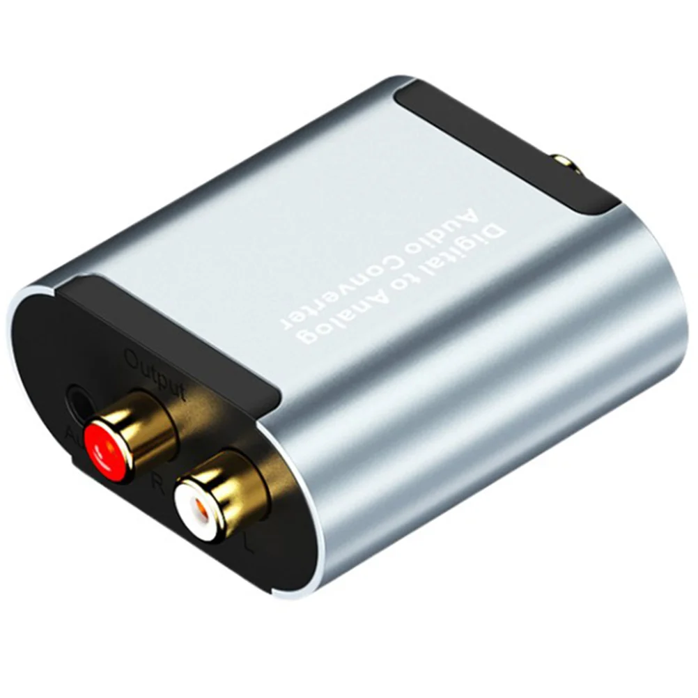 

1 set Audio Converter Fiber Optic Digital Analog Optical Adapter Support 32 44.1 48 96KHz Sampling Plug Play Left Right